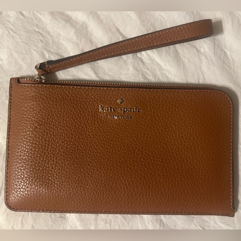 Kate Spade Brown Leather Wristlet